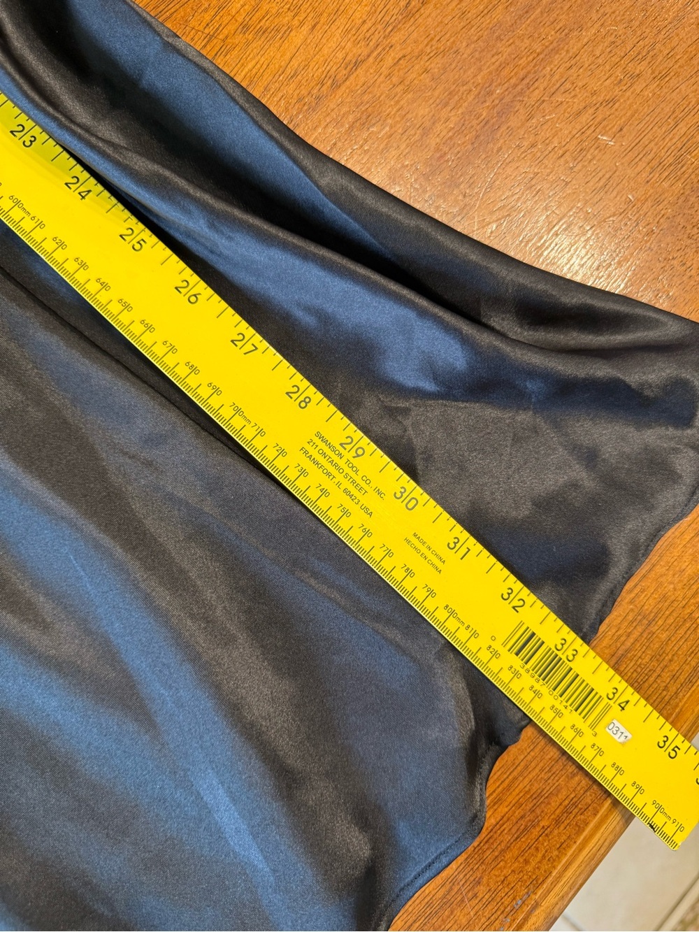 VTG Oscar de la Renta Pink Label Black Satin Lace Slip Dress Nightgown Lingerie - Picture 4 of 8